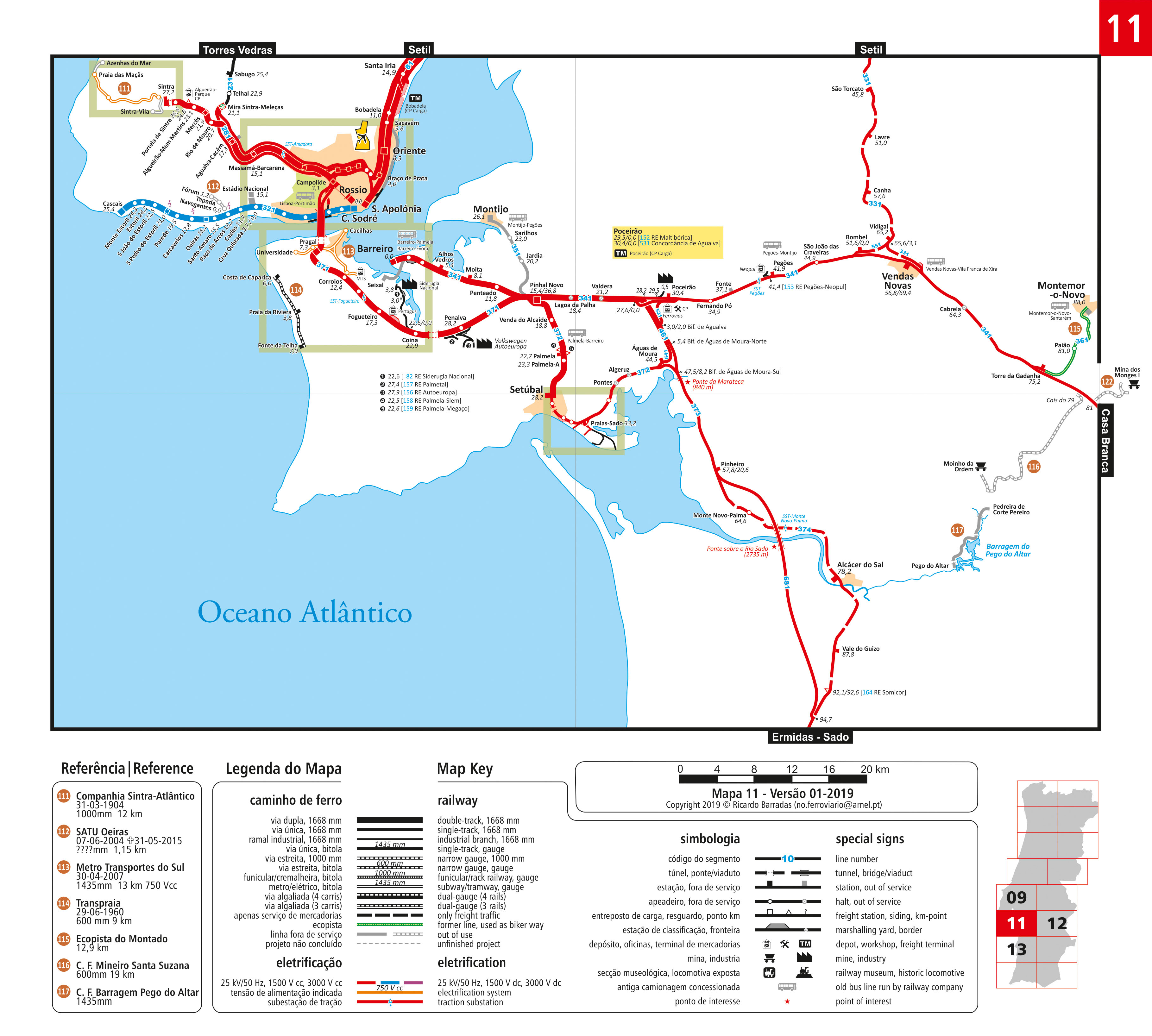 Mapas de rede da MEDWAY para transporte de mercadorias