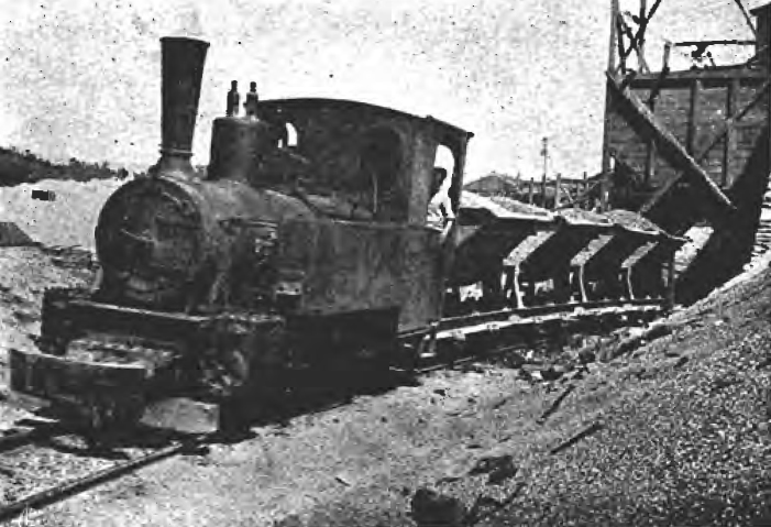 Locomotiva a vapor do caminho de ferro do Cabeço do Pião
